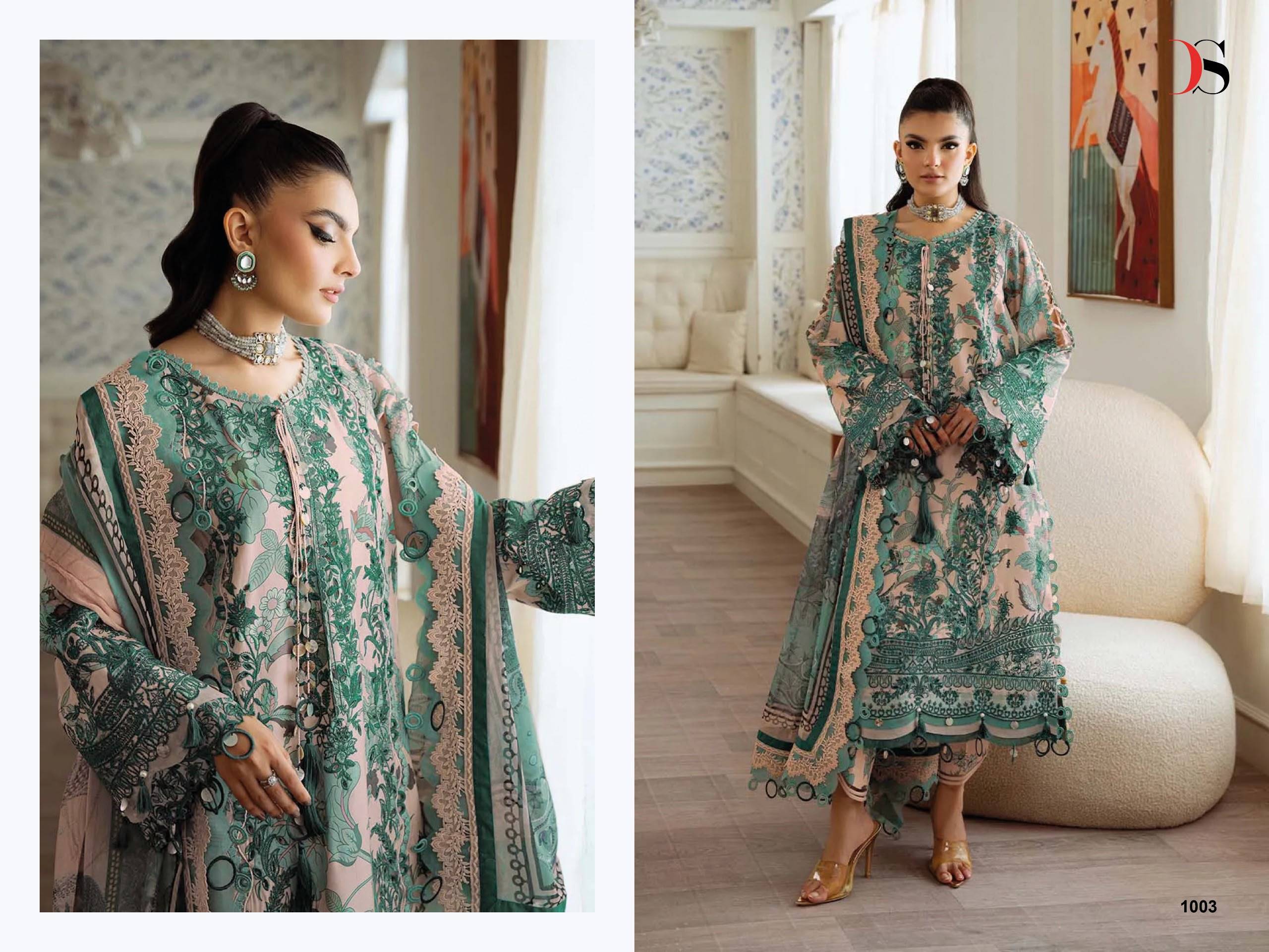 Jade Premium-5 BY DEEPSY SUITS 1001 To 1008 Series Indian Traditional casual wear Pakistani Pure Lawn dresses At Wholesale Price